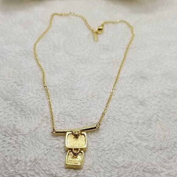 Napier Set Earrings Necklace Square Cream Gold Necklace Earrings - Picture 7 of 10